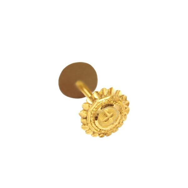 Premium Gold Nose Pin with Fine Finish